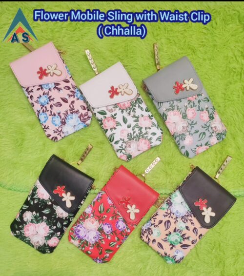 Flower Mobile Sling with Waist Clip ( Chhalla)