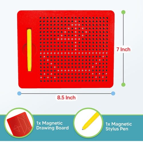 Magnetic Drawing Pad with Stylus Pen for Kids with 380 Steel Balls