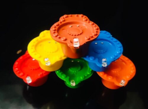 Multicolor Water Sensor LED Diya - Pack of 12 Diyas