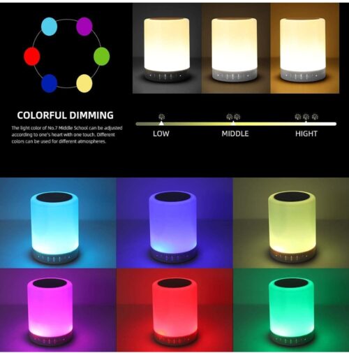 Portable Touch Lamp Bluetooth USB Speaker