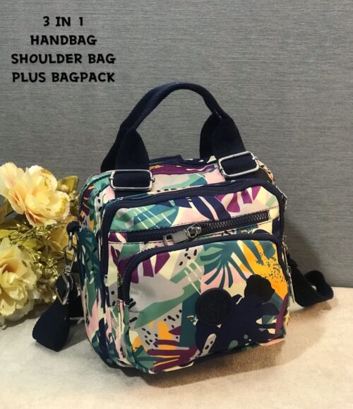 3 in 1 Elegant Handbag Shoulder Bag Plus Backpack