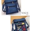 3 Zipper Denim Sling