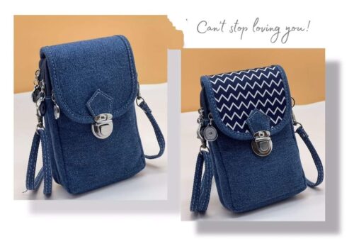 Stylish Denim Mobile Sling