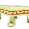 Golden Meenakari Chowki / Bajot / Chaurang With Metal Legs