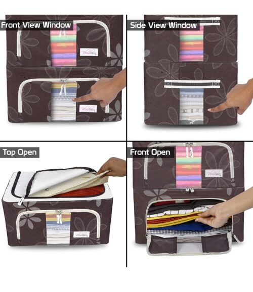 66 Liter Foldable Storage Organizer Living Box