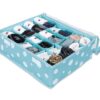 Printed 24 Grid Compartment Organizer Storage Box
