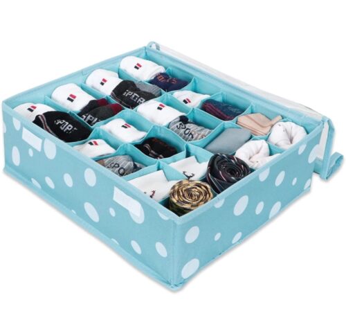 Printed 24 Grid Compartment Organizer Storage Box