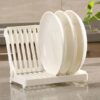 Foldable Dish Drying Rack Plate Storage Holder