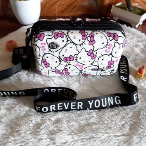 Forever Young Mini Suitcase Hardcase Clutch Sling Bag