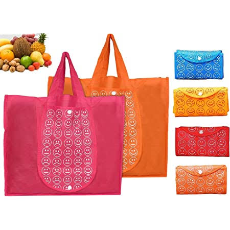 Foldable Smiley Shopping Bag