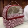 Double Layer Lucknowi Chikan Work Vanity Bag