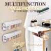 Clear Wall Mounted 5 Grid Drawer Organizer