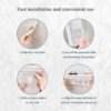 Clear Wall Mounted 5 Grid Drawer Organizer