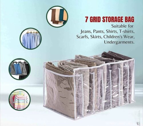 Multipurpose 7 Grid Storage Organizer