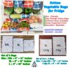 Cotton Vegetable Bags for Fridge