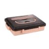 5 Compartments Stainless Steel Tiffin Lunch Bento Box with Insulated Tiffin Bag