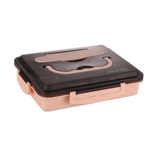 5 Compartments Stainless Steel Tiffin Lunch Bento Box with Insulated Tiffin Bag