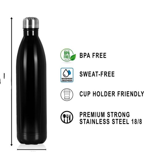 Cola Shape Double Wall Insulated Stainless Steel Water Bottle