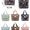 Stylish Printed Foldable Expandable Travel Bag with Pouch