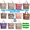 Stylish Printed Foldable Expandable Travel Bag with Pouch